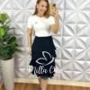 Milla Chic - millachic com br saia dunna elastico na cintura midi plissada de camadas amanda preto 3 Saia Dunna Elástico Na Cintura Mídi Plissada De Camadas Amanda - Preto - Milla Chic