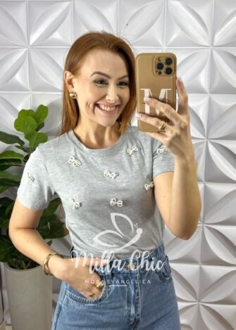 Saia Jeans Com Fendas Laterais Justa Mídi Com Zíper Gabriela - Jeans - Milla Chic