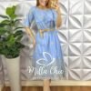 Milla Chic - millachic com br vestido lesie bordado com bolsos laterais no busto carine azul 8 Vestido Lesie Bordado Com Bolsos Laterais No Busto Carine - Azul - Milla Chic