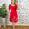 Milla Chic - millachic com br vestido viscolinho curto lastex nas costas manga raglan ester vermelho 3 Vestido Viscolinho Curto Lastex Nas Costas Manga Raglan Ester - Vermelho - Milla Chic