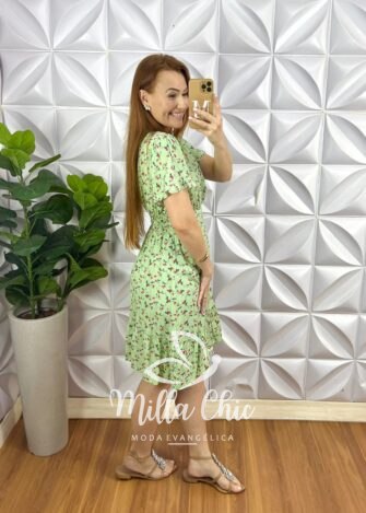 Milla Chic - millachic com br vestido viscose manga com babadinho lastex nas costas curto fabia verde 1 Vestido Viscose Manga Com Babadinho Lastex Nas Costas Curto Fabia - Verde - Milla Chic