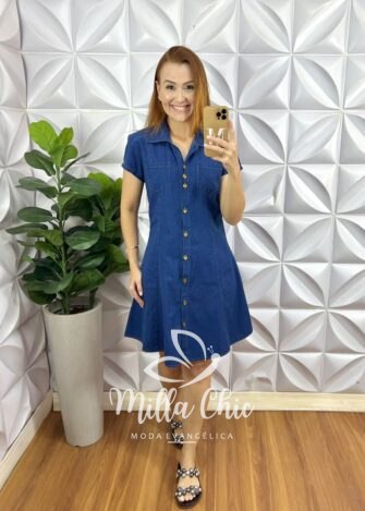 Milla Chic - millachic com br Imagem do WhatsApp de 2025 01 22 a s 14.28.12 95124112 Vestido Dakota Jeans - Milla Chic