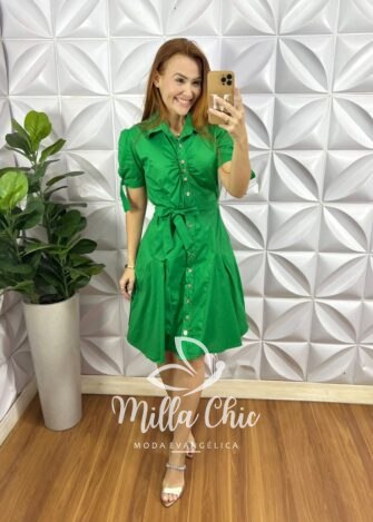 Chemise Berlim Modelo Pizza - Verde - Milla Chic