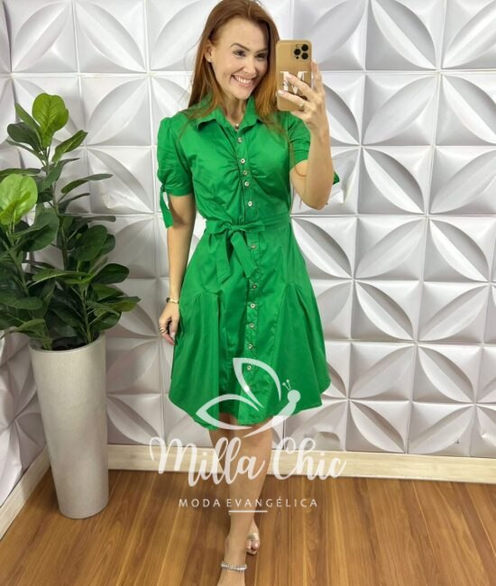 Chemise Berlim Modelo Pizza - Verde - Milla Chic