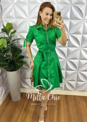 Chemise Berlim Modelo Pizza - Verde - Milla Chic