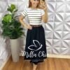 Saia Madrid Preta - Milla Chic