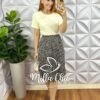 Saia Plissada Lady Crepinho - Estampado - Milla Chic