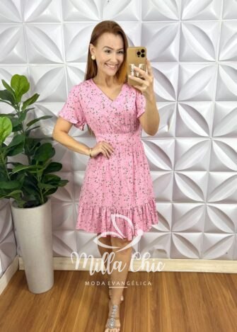 Milla Chic - millachic com br vestido bella em viscolinho estampado 3 Vestido Bella em Viscolinho estampado - Milla Chic