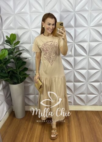Vestido Boho Chic Malha Algodão - Milla Chic