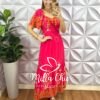 Milla Chic - millachic com br vestido dubai viscolinho estampado Vestido Dubai Viscolinho Estampado - Rosa Estampado - Milla Chic