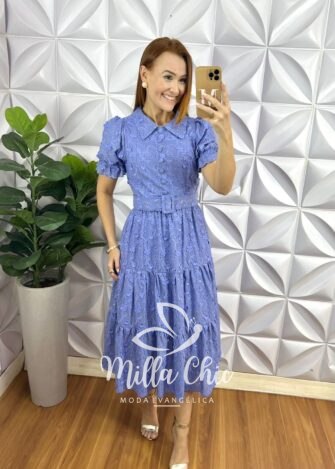 Vestido Gardênia Lesie 100% Algodão - Milla Chic