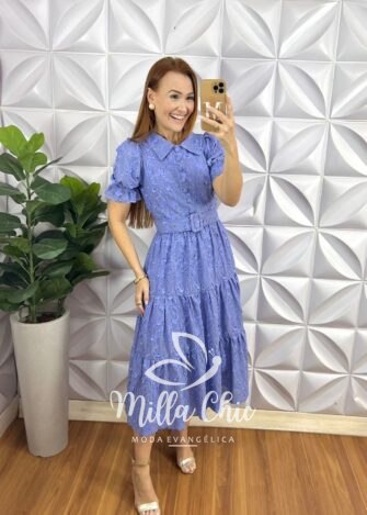 Vestido Gardênia Lesie 100% Algodão - Milla Chic