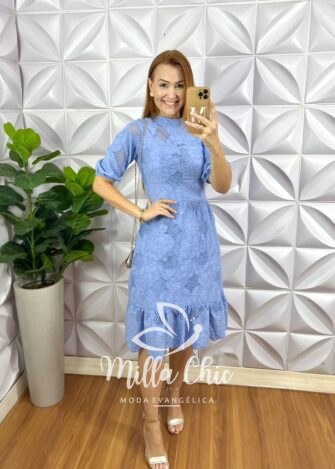 Vestido Grécia - Azul Claro - Milla Chic