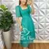 Vestido Marieta Em Viscolinho - Marrom - Milla Chic