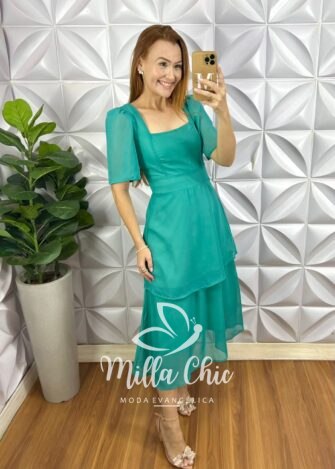 Vestido Santorini - Turquesa - Milla Chic