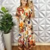 Milla Chic - millachic com br vestido tropicalia estampado nude estampado 2 Vestido Tropicalia - Nude Estampado - Milla Chic