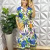 Vestido Tropicalia - Branco Estampado - Milla Chic
