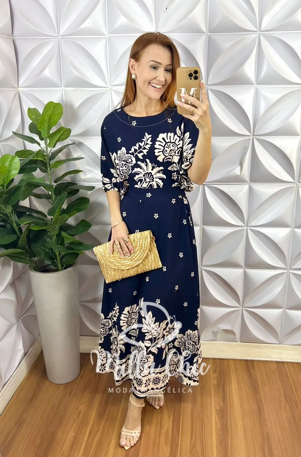Conjunto Em Viscolinho Caribe – Azul Marinho – Milla Chic Conjunto Em Viscolinho Caribe - Azul Marinho - Milla Chic