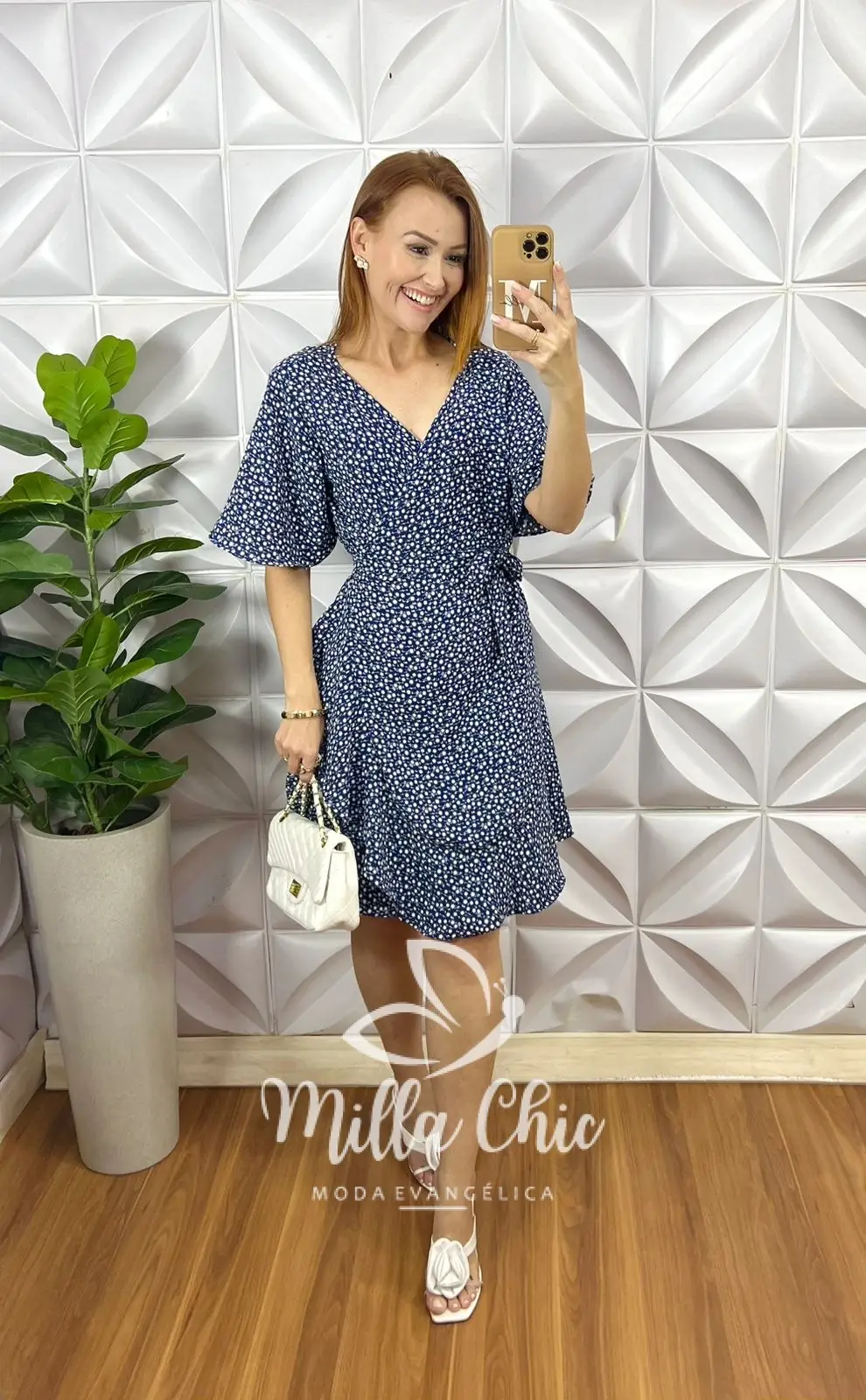 Vestido Envelope Abigail – Azul Marinho – Milla Chic Vestido Envelope Abigail - Azul Marinho - Milla Chic