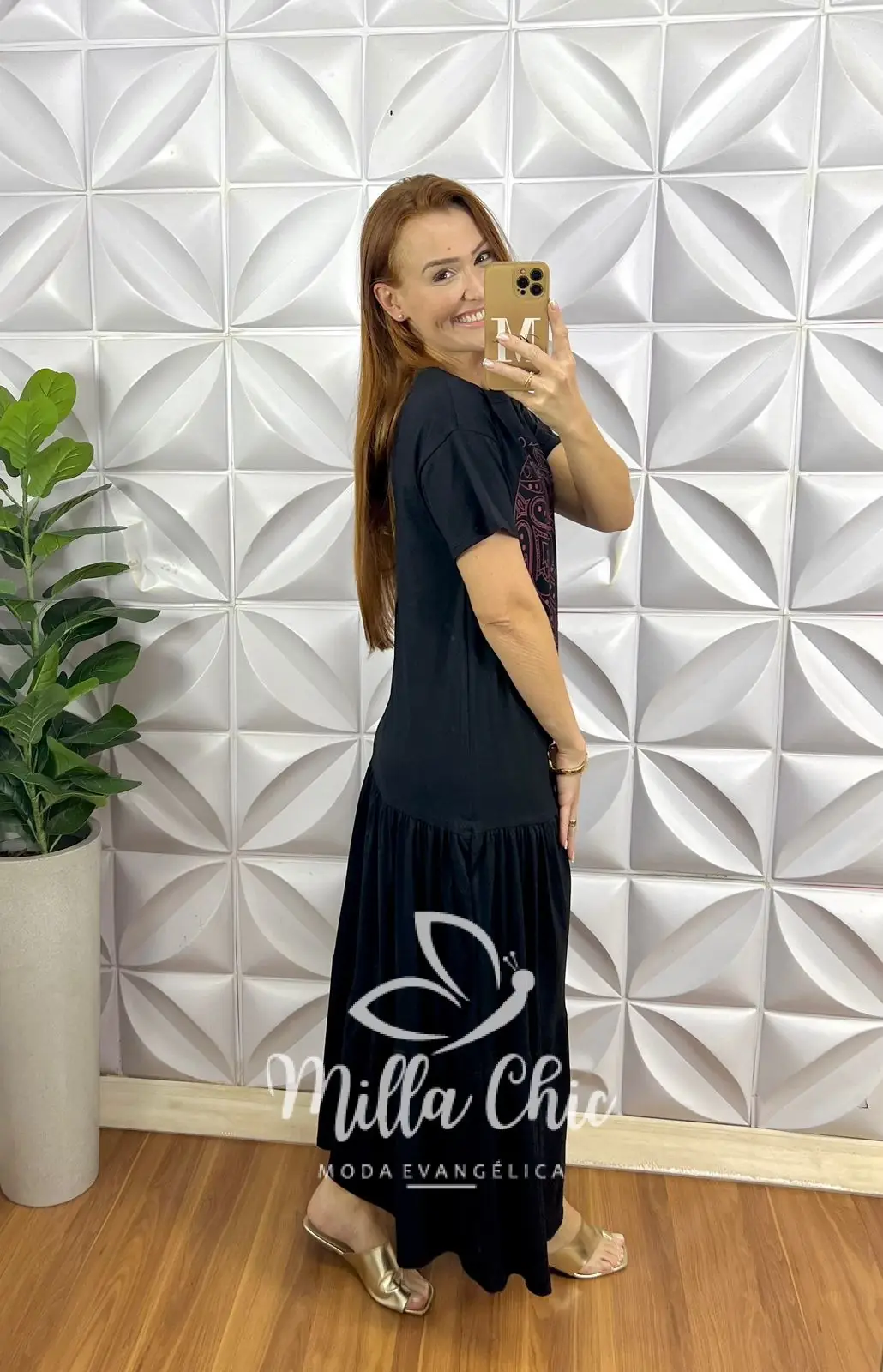 Vestido Boho Chic Malha Algodão – Preto – Milla Chic Vestido Boho Chic Malha Algodão - Preto - Milla Chic