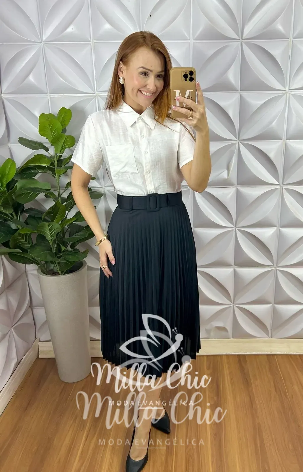 Camisa Suriane – Branca – Milla Chic Camisa Suriane - Branca - Milla Chic