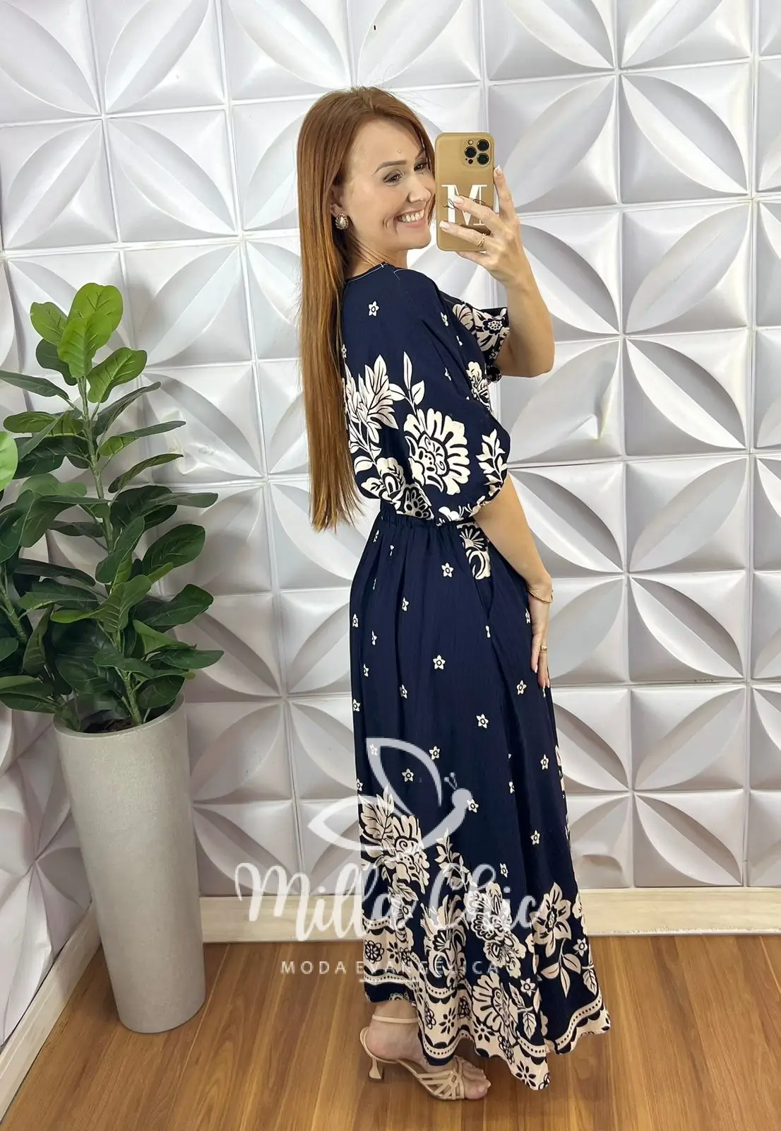 Conjunto Em Viscolinho Caribe – Azul Marinho – Milla Chic Conjunto Em Viscolinho Caribe - Azul Marinho - Milla Chic