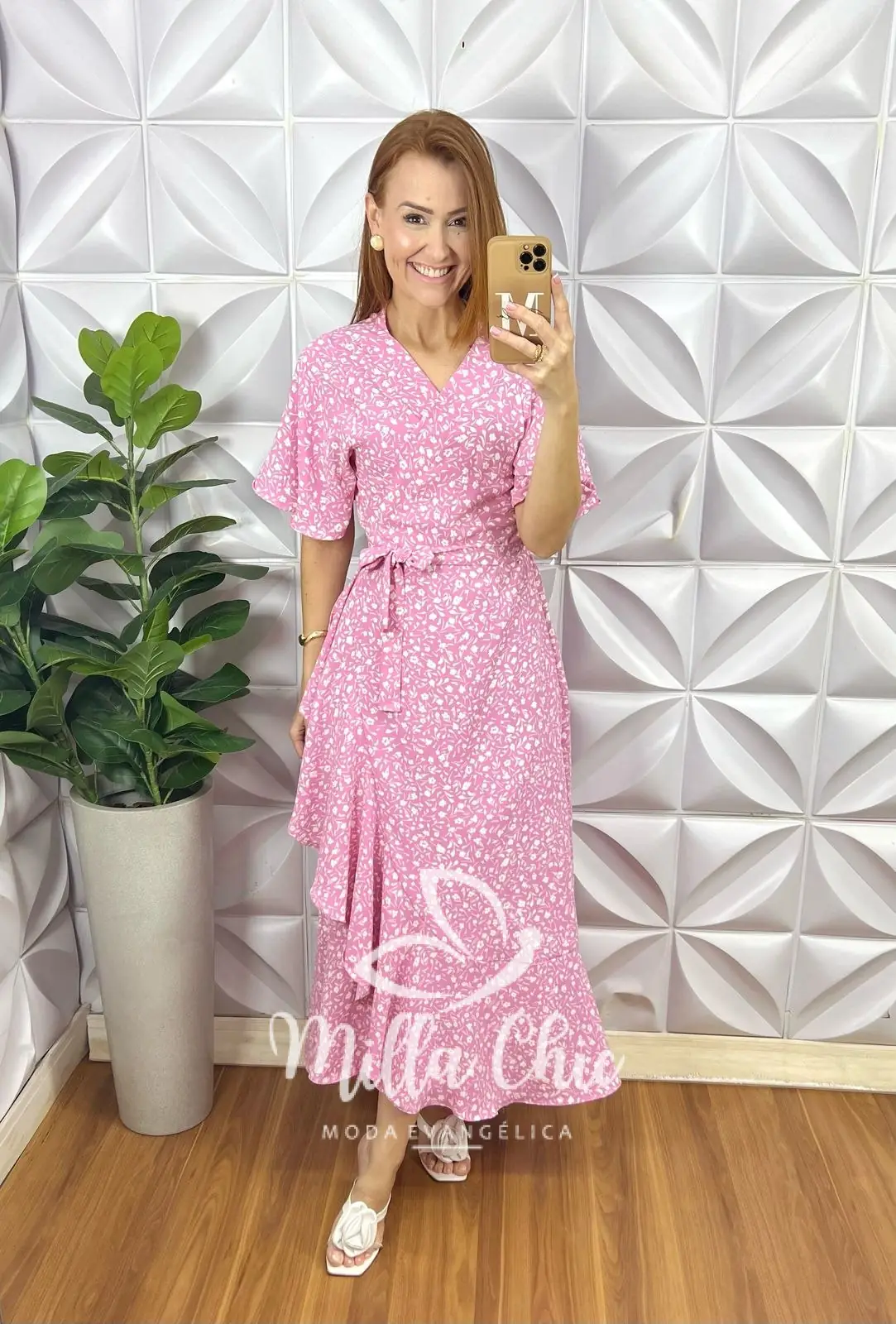 Vestido Envelope Abigail Longo – Rosa – Milla Chic Vestido Envelope Abigail Longo - Rosa - Milla Chic
