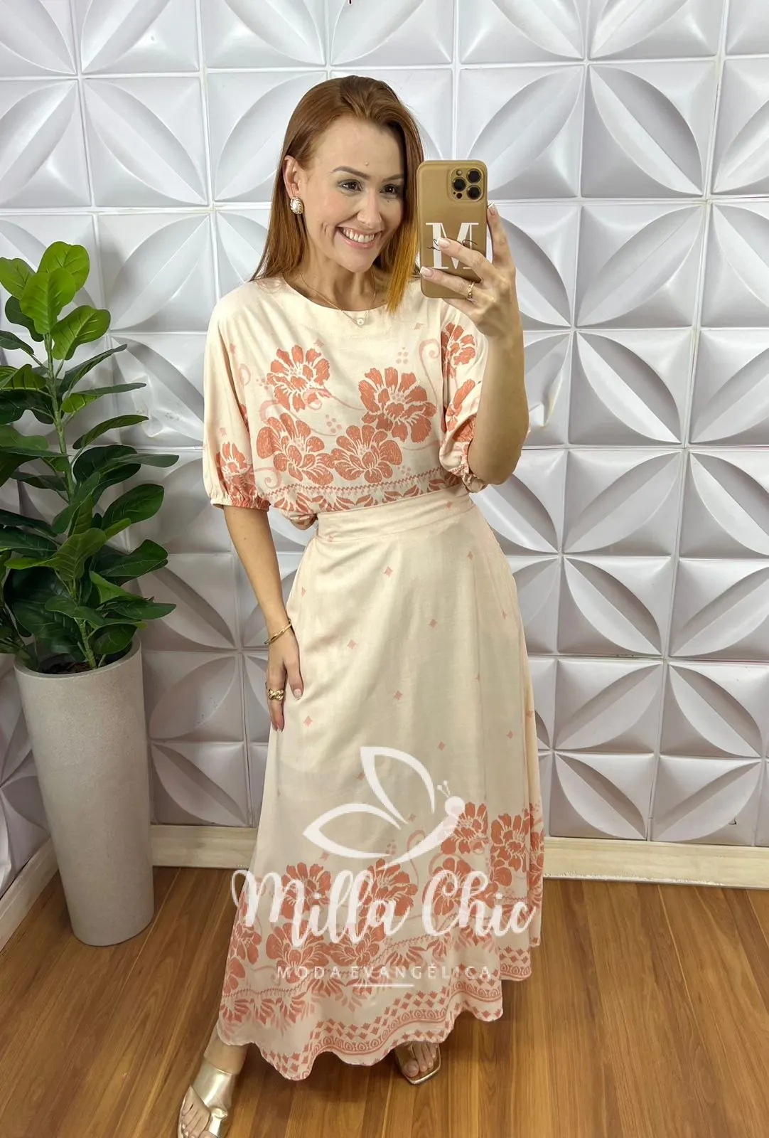 Conjunto Em Viscolinho Caribe – Areia – Milla Chic Conjunto Em Viscolinho Caribe - Areia - Milla Chic