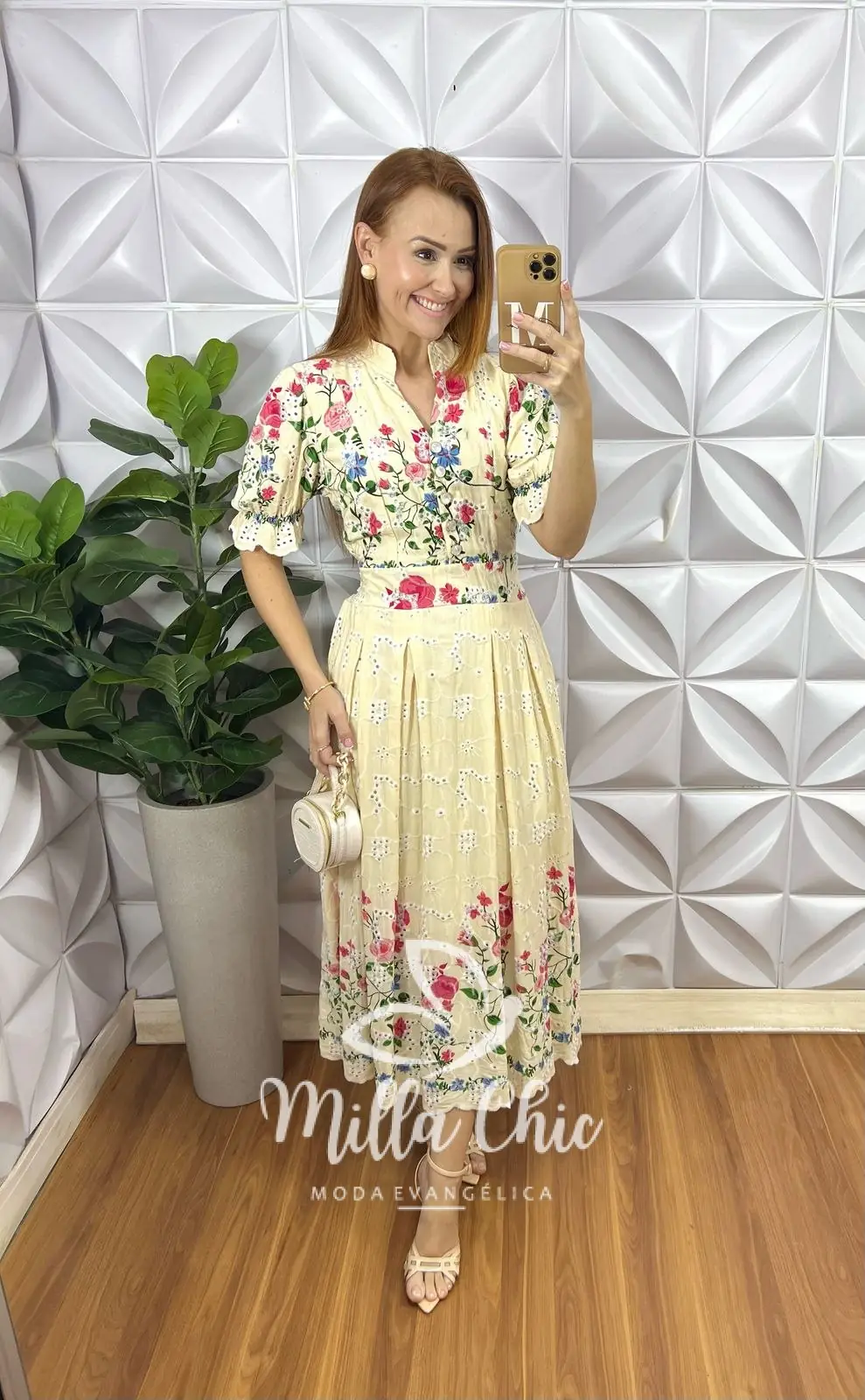 Vestido Flórida Lesie Algodão Estampada – Milla Chic Vestido Flórida Lesie Algodão Estampada - Milla Chic