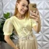Milla Chic - millachic com br blusa agatha manga renda croche amarela Blusa Agatha Manga Renda Crochê - Amarela - Milla Chic