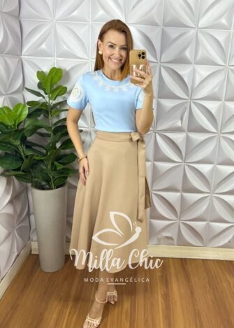 Blusa Cannes - Azul - Milla Chic