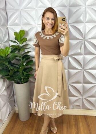 Milla Chic - millachic com br blusa cannes marrom 3 Blusa Cannes - Marrom - Milla Chic