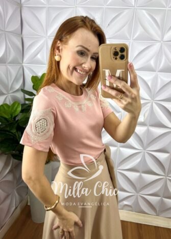 Blusa Cannes - Rosa - Milla Chic