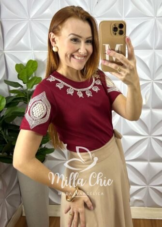 Milla Chic - millachic com br blusa cannes vinho 3 Blusa Cannes - Vinho - Milla Chic