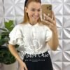 Milla Chic - millachic com br blusa kali viscose com poliamida branca 2 Blusa Kali Viscose Com Poliamida - Branca - Milla Chic