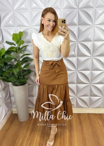 Milla Chic - millachic com br blusa marrocos em linho bordada branca 3 Blusa Marrocos Em Linho Bordada - Branca - Milla Chic