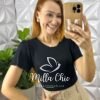 Blusa Tarsila Em Tricot Modal - Preta - Milla Chic