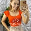 Body Maresia Anarruga - Laranja - Milla Chic