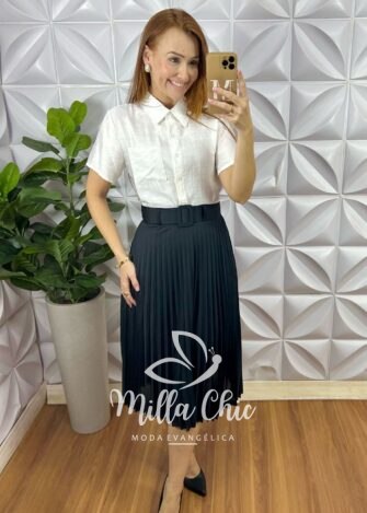 Camisa Suriane - Branca - Milla Chic