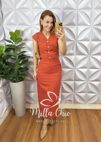 Conjunto Los Angeles - Terra Cota - Milla Chic