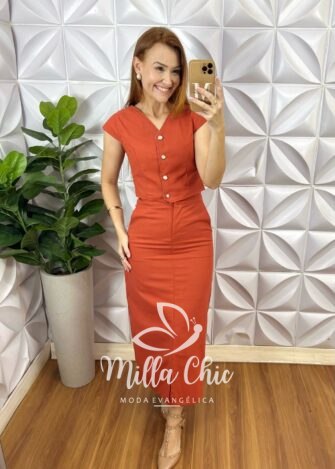 Conjunto Los Angeles - Terra Cota - Milla Chic