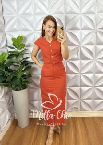 Conjunto Los Angeles - Terra Cota - Milla Chic