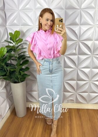 Saia Jeans Bali - Milla Chic