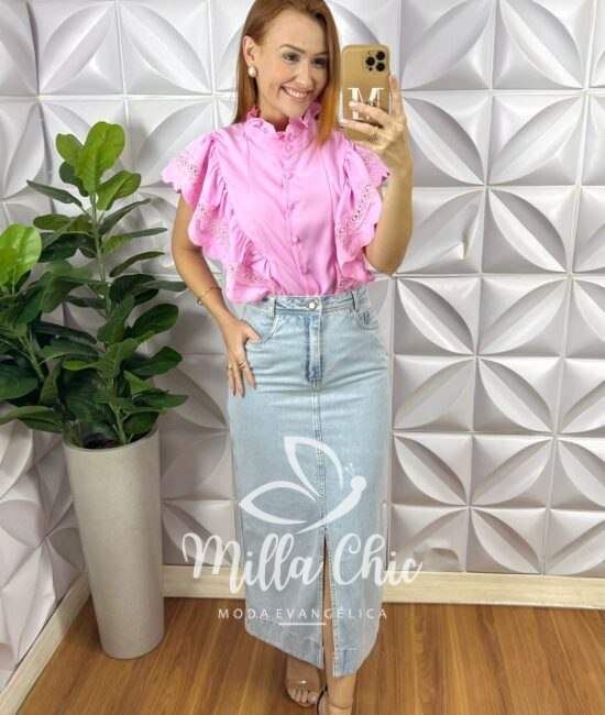 Saia Jeans Bali - Milla Chic