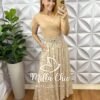 Saia Longa Hortênsia Em Viscolinho - Milla Chic