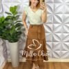 Saia Noemi - Marrom - Milla Chic