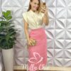 Milla Chic - millachic com br saia tricot verona rosa 2 Saia Tricot Verona - Rosa - Milla Chic