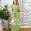 Vestido Armênia em Viscosarja - Verde - Milla Chic