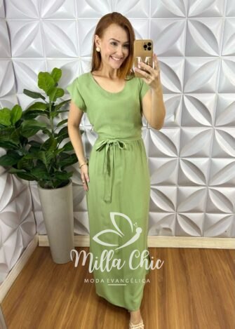 Milla Chic - millachic com br vestido armenia em viscosarja verde 3 Vestido Armênia em Viscosarja - Verde - Milla Chic