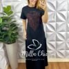 Milla Chic - millachic com br vestido boho chic malha algodao preto 1 Vestido Boho Chic Malha Algodão - Preto - Milla Chic